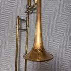Yamaha Ysl-3540r Tenor Trombone Unlacquered Brass W  F Attachment Japan