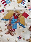 Vintage Teresa Kogut Yankee Doodle Americana Teddy Bear Fabric 1 Yard