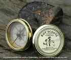 Vintage Boy Scout Of America Brass Compass Manufactured By Taylor Instruments 