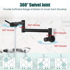 Heyalan Pot Filler 19 Inch Wall Mount Folding Stretchable 19inch  Matte Black 