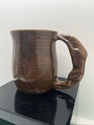 Happy Appy Valley Studio Pottery Horse Handle Mug 2001 Brown Drip Ohio Usa Rare