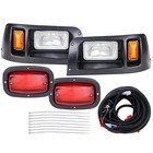 For Club Car Ds 1982 And Up Halogen Light Kit Adjustable Headlights   Tail Light
