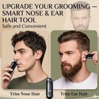 Smart Nose   Ear Hair Tool  2 In 1 Usb Rechargeable With Led Display  Ipx7 