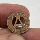 1970 Appleton City Transit Inc Wi Train Streetcar Bus Coach Fare Transit Token