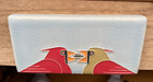 New Motawi Tileworks 3  X 6   Charley Harper Cardinal Couple Tile Gorgeous 