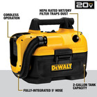 Dewalt 20v Max 2-gallon Wet dry Vacuum  Hepa Filter  Tool Only  dcv580h 