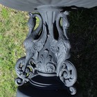 Three Tier Swan Fountain The Russett Garden Adornment 77 Inches Tall