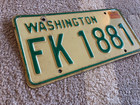 1974 Washington Trailer License Plate  Wa Oddball Sign Mancave