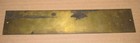 Vintage Brass Name Plate Plaque Catholic War Veterans Does Not Meet Here Sign