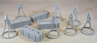 Marx Large Set Of Civil War Battlefield Camp Accessories
