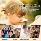 10 Pcs Double Grip Hair Clips   Metal Snap Hair Clips Hair Barrettes For Women H