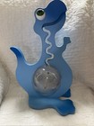 Vintage Big Belly Bank Dinosaur Blue  Wood Money Coin Bank 1990 s 16    Tall