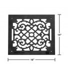 Heat Air Vent Floor Grille With Rose Thorne Design Pack Of 4 Renovators Supply