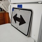 Authentic Road Traffic Street Sign Double Arrow 15 x21  12-212