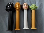 Star Wars Pez Dispensers Lot W  Millennium Falcon Tin Darth Vader C-3po Leia