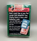 Vintage Budweiser Beer Bud Frog - Playing Cards 1996 Anheuser Busch - New Sealed