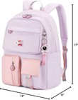 Kids Girls Backpack Back To School 17in Large And Durable Cute Purple