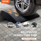Vevor Rubber Curb Ramp Driveway Ramp For Curb 6  Rise 19 3  Wide 33069 Lbs Load