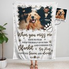 Personalized Pet Memorial Blanket     Custom Dog   Cat Loving Memory Photo Blanket