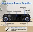 4 Channel Bluetooth 5 0 Stereo Amplifier 50wx4 Hifi Power Amplifier  Usb sd fm  