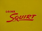 Rare Vintage 1950 s Metal Drink Squirt Soda Cooler Ice Chest Sign With Tray Nice