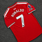 Signed Framed Cristiano Ronaldo Man United Soccer Jersey  7  read 