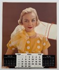 1958 April Calendar Page Victor Keppler Fashion Photograph Vintage 19x16