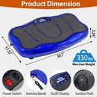 Vibration Fitness Platform Exercise Machine Vibrating Shaking Full Body Blue