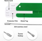 12 Pack Aluminum Luggage Tags Set With Name Id Card For Travel Luggage Baggage