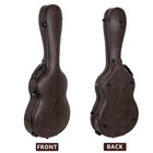 Crossrock 4 4 Size Classical Guitar Case   Coffee Brown Leather Finish  Tsa Lock