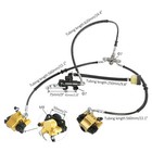 Front 4 Stud Wheel Hub Spindle   Foot Brake Caliper   Rotor For Golf Cart Buggy