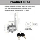 Lock With Keys  Zinc Alloy Cam Locks 5 8    Length For File Cabinets Bookcases Dr