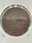 1837 - 1841 Us Hard Times Daniel Webster Credit Currency Ship Token  
