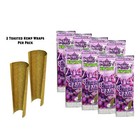 Juicy Hemp Wraps- 8 Pack- Grape Soda- Gluegar Og 3ml  Glass   Wood Tips