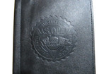 Golf Scorecard Holder Black Leather 1991 Us Open Hazeltine Book Score Card Cover