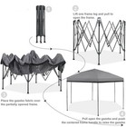 12 X10ft  Pop Up Canopy Tent 6 Sided Waterproof Adjustable Height Folding Gazebo