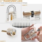 34pack Lock Set Lock Picking Kit Tubular Lock Picking Training Tool Set