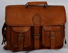 Men s Vintage Leather Leather Satchel School Military Shoulder Bag Messenger Bag
