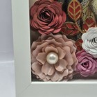 Our Lady Of Guadalupe Virgin Mary Shadow Box W Paper Flowers Handmade 9 x 11  