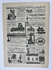 1890 American Machinist Weekly Illustrated Advertisements Technical Reference