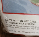 Bucilla Christmas Santa   Candy Cane Holiday Felt 18  Stocking Kit  82820 Read