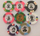 U s  Presidents And Generals  Paulson s Clay Poker Thc Chips
