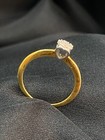 0 15 Cts Round Brilliant Cut Real Diamonds Women Heart Wedding Ring In 18k Gold