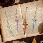 4pcs Fantasy Sword Bookmarks For Books Journals Planners - Cool Metal Book Ma   