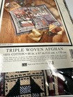 Vintage Goodwin Weavers Noah   s Ark Afghan 48x67    Cotton Throw Blanket Usa Made