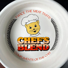 Vtg 1970 s 1980 s Little Friskies Ceramic Chef s Blend Cat Food Dish Bowl