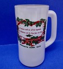 3 Vintage Jeannette Corp Glass Christmas Beer Mugs 1978 1979 1980