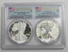 2012 American Eagle San Francisco Two-coin Silver Pcgs Pf70 Proof Set W Box coa