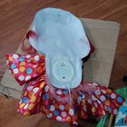 Vintage Scary Clown Full Face Mask W  Red Hair  Moving Mouth