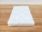 Dollhouse Double Mattress White Tufted 1 12 Scale Miniature Bedroom 6 1 4  Long